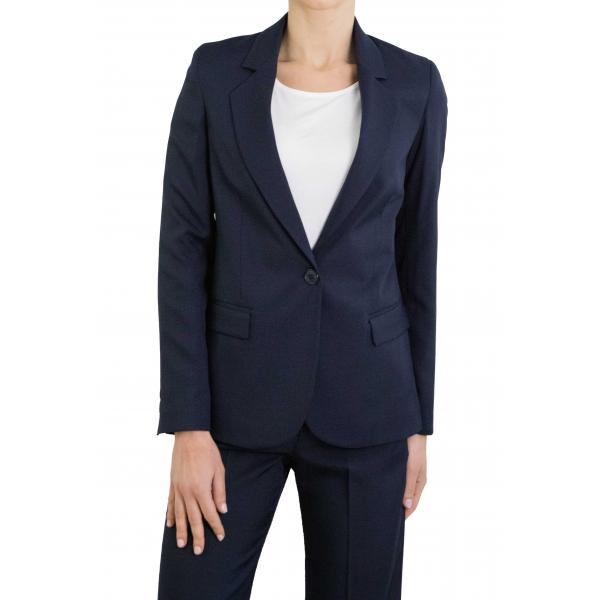 Giacca tinta unita con bottone "Mary"